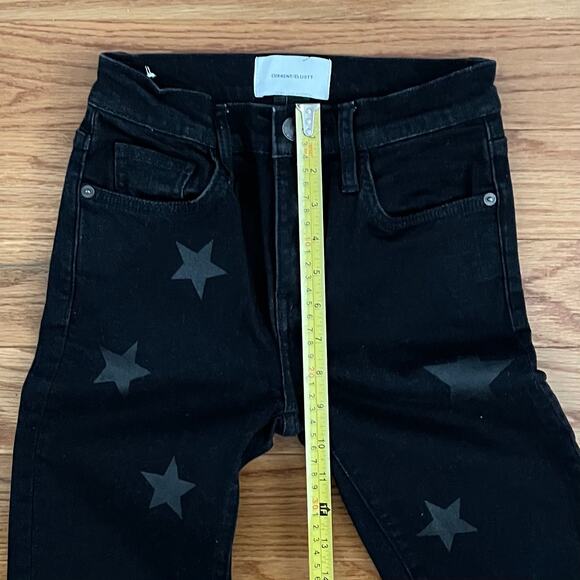 Current/Elliott Womens The High Waist Stiletto Jeans 24 Vineland Stars Gothcore - Picture 8 of 10